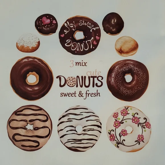 Sweet Treats Donuts Multipurpose tote bag for travel books beach vacation laptop - Picture 2 of 5